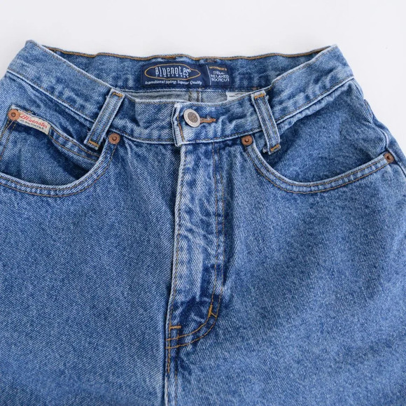 Vintage Bluenotes Mid-Wash High  Waisted Semi Relaxed Boot Cut Blue Jeans 28x30 - Picture 8 of 13